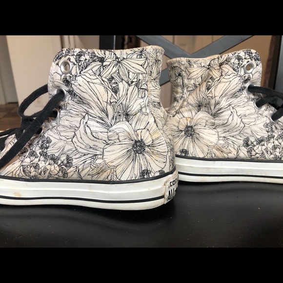 COPY - Rare Converse Floral High Tops - Picture 3 of 6